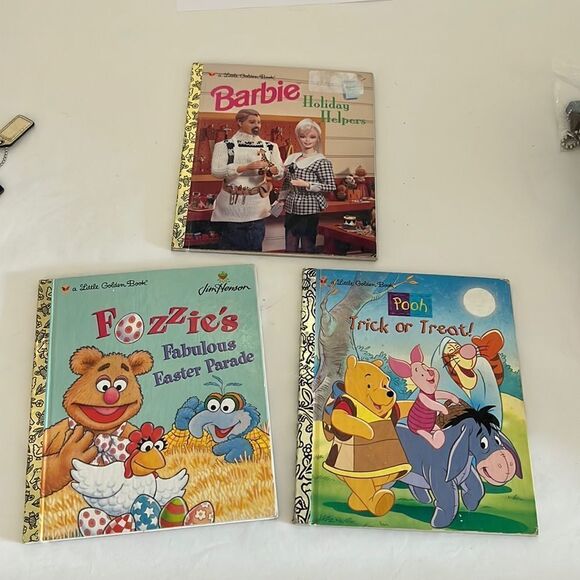 a Little Golden Book lot Jim Henson Muppets Easter Pooh Trk Trt  Barbie Holiday - Picture 1 of 12